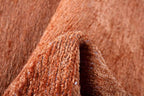 Alfa Rich 4x6 Burnt Orange Washable Area Rugs for Living Room Bedroom Kitchen Cotton Solid Decor Rug