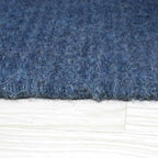 Rugsotic Carpets Hand Woven Flat Weave Kilim Wool ECO-Friendly Area Rugs - 9'x12', Rectangle Shape, Blue Color, Solid Plain Design, Low Pile Handmade Area Rugs for Living Room, Bed Room (D00111)