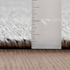 LUXE WEAVERS Modern Farmhouse Beige 6x9 Washable Area Rug, Anti-Slip Diamond Pattern Carpet