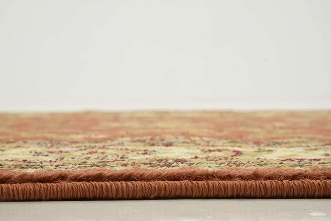 Unique Loom Voyage Collection Traditional Oriental Classic Intricate Design Area Rug (3' 3 x 5' 3 Rectangular, Terracotta/Ivory)