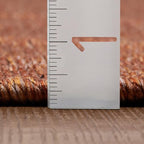 LUXE WEAVERS Modern Farmhouse Orange 8x10 Washable Area Rug, Anti-Slip Diamond Pattern Carpet