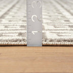 LUXE WEAVERS Geometric Greek Pattern Area Rug, Gray, 4'X5'