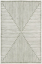 GLN Rugs Contemporary Collection - Machine Washable Area Rug, Contemporary Washable, Non Slip, Low Pile Chenille Rug, Living Room, Bedroom, Kitchen Rug (4' x 6' Green Beige)