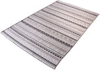 Alfa Rich 7x10 White Black Gray Washable Area Rugs for Living Room Bedroom Kitchen Cotton Decor Rug