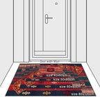Vintage Boho Area Rugs Multicolor Ethnic Style Geometric Splicing Carpets Bedroom Living Room Kitchen Floor Mats Indoor Outdoor Non-Shedding Runner Rug Home Décor Carpet 3' X 6'