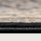 Unique Loom Sialk Hill Collection Area Rug - Washington (4' 1" Round Black/Gray)