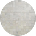 Round Area Rug – Soft Modern Carpet for Living Room, Bedroom, Entryway – Non-Slip Durable Floor Mat for Home Décor (White_6X6)
