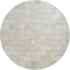 Round Area Rug – Soft Modern Carpet for Living Room, Bedroom, Entryway – Non-Slip Durable Floor Mat for Home Décor (White_4X4)