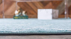 Unique Loom Trellis Frieze Collection Area Rug - Geometric (4' 1" x 6' 1", Light Blue/ Ivory)