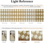 8x10 Checkered Area Rugs for Living Room Brown Machine Washable Large Rug Non-Slip Stain Resistant Low Pile Boho Accent Indoor Throw Carpet for Bedroom Dining Room Home Aesthetic Decor