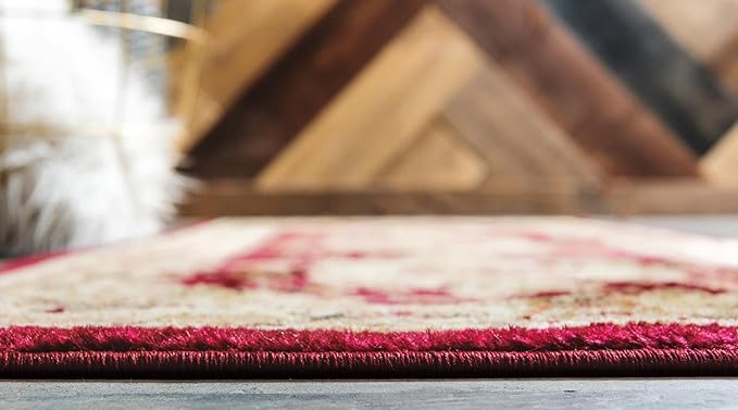 Rugs.com Chateau Collection Rug - 13 Ft Runner Red Medium Pile Rug