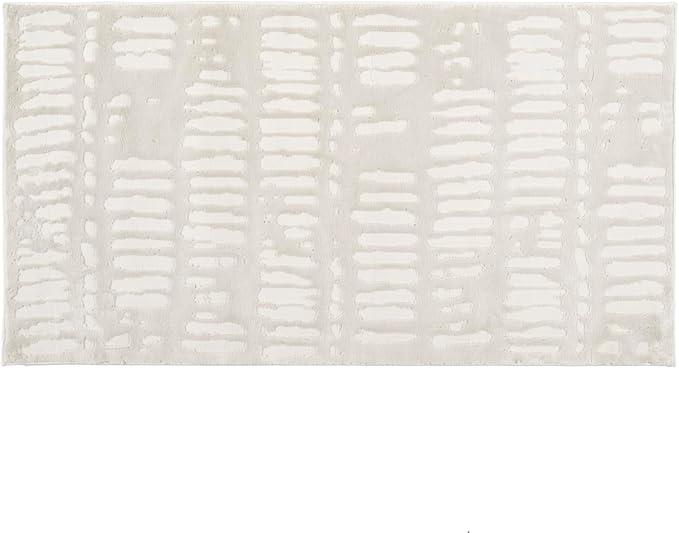 Revival Rugs Shell 2'7"x4'11" Machine Washable Area Rug for Kitchen Bedroom - 100% Recycled Oeko-TEX Certified, Medium Pile, Beige, Cream