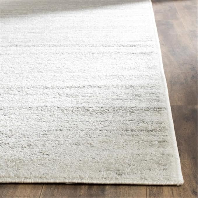 SAFAVIEH Area Rug 11x15 - Adirondack Collection - Large - Ivory & Silver, Modern Ombre Design, Non Shedding & Easy to Clean, Ideal for Living Room, Bedroom, Office, Dining Space (ADR113B)