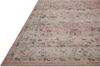 Loloi Hathaway Collection HTH-06 Blush/Multi 2'-6" x 7'-6", .25" Thick Runner Rug, Soft, Durable, Printed, Modern, Low Pile, Non-Shedding, Easy Clean, Living Room Rug