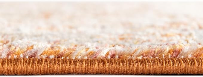Unique Loom Isabella Collection Area Rug - Adjani (4' 1" x 6' 1" Rectangle, Rust Red/ Black)