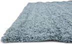 Unique Loom Solid Shag Collection Area Rug (8' Square, Light Slate Blue)