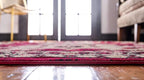 Unique Loom Taftan Collection Border Geometric Tribal Inspired Design Area Rug (2' 2 x 3' 0 Rectangular, Red/ Gold)
