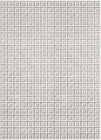 LUXE WEAVERS Geometric Greek Pattern Area Rug, Gray, 4'X5'