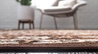 Unique Loom Espahan Collection Area Rug - Cape Cod (9'x 12' Rectangle, Brown/ Beige)