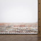 Bloom Rugs Caria Washable Non-Slip 12 ft Runner - Orange/Olive Beige Traditional Runner for Entryway, Hallway, Bathroom, and Kitchen - Exact Size: 2'6" x 12'