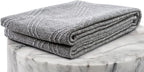 LUXE WEAVERS Modern Farmhouse Gray 6x9 Washable Area Rug, Anti-Slip Diamond Pattern Carpet