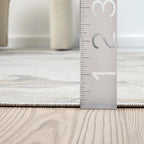Abani Regal Beige Grey Area Rug for Living Room, Bedroom - Swirl Abstract Pattern - 4' x 6' - Durable & Easy to Clean