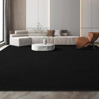 Large Modern Area Rugs for Living Room Bedroom, 5x8 Feet Black Ultra Soft Solid Thickened Memory Foam Indoor Minimalist Carpets, Non-Slip Comfy Rugs for Boys Girls Nursery Kids Room Home Décor