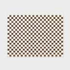 EVERGRACE Checkered Plaid Area Rug, 9x12, Soft Faux Wool, Washable, Anti Slip, Large Carpet for Entryway, Bedroom, Living Room, Hallway, Kitchen, Dining Room, Dark Brown