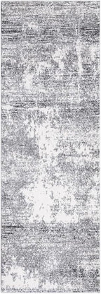 Keen Home Design Area Rugs - 2x20 Non-Shedding, Abstract Rugs for Kitchen, Living Room, Bedroom, Dining Room, Entryway - Size: 2'8" x 20', Abstract Cream/Grey