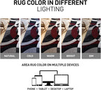 Rugshop Contemporary Abstract Circles Perfect for high Traffic Areas of Your Living Room,Bedroom,Home Office,Kitchen Area Rug 2' x 3' Red