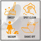 Ottomanson Mud Mat 2' x 3' - 2 Pack Entryway Rug -Non-Slip Scraper Doormat for Muddy Paws, Dirt Trapping Indoor/Outdoor Mat for High-Traffic Areas, Kitchen, Garage, Patio, Red