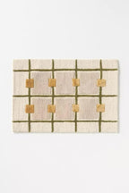 Greer Hand-Tufted Wool Rug - Elegant Taupe and Olive Geometric Pattern for Sophisticated Home Decor (7x7 Ft Square)