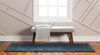 Unique Loom Davos Shag Collection Area Rug - Solid (2' 7" x 10' Runner, Marine Blue)