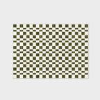 EVERGRACE Checkered Plaid Area Rug 5x7, Soft Faux Wool, Washable Christmas & Holiday Rug for Living Room, Bedroom, Hallway, Kitchen, Dining Room and Laundry, Olive Green