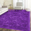 Latepis Purple Faux Sheepskin Large 6x9 Area Rugs for Living Room Throw Rugs for Bedroom Washable Fur Rug Fluffy Shag Boho Rug Home Decor Rectangle