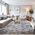 Beglad Fluffy Large Area Rugs 6x9 Feet, Modern Minimalist Style Shag Fuzzy Rugs, Non-Slip Indoor Carpet Soft Rugs for Kids Room, Bedroom & Living Room, Tie-Dyed Light Grey