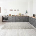LUXE WEAVERS Geometric Greek Pattern Area Rug, Gray, 4'X5'