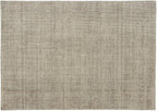 Handwoven Wool Area Rug 5'3" x 7'6" – Neutral Beige Gray Textured Flatweave Carpet for Living Room, Bedroom, Dining, Office – Modern Minimalist Floor Décor (160 x 230 cm)
