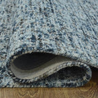 Rugsotic Carpets Hand Tufted Wool ECO-Friendly Area Rugs - 5'x8', Rectangle Shape, Dark & Blue, Solid Plain Design, High Pile Handmade Anti Skid Area Rugs for Living Room, Bed Room (KWC111)