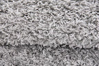 Unique Loom Solid Shag Collection Area Rug (4' 1" x 6' 1" Rectangle, Cloud Gray)