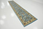 Unique Loom Sialk Hill Collection Area Rug - Washington (2' 11" x 16' 5" Runner Light Blue/Navy Blue)