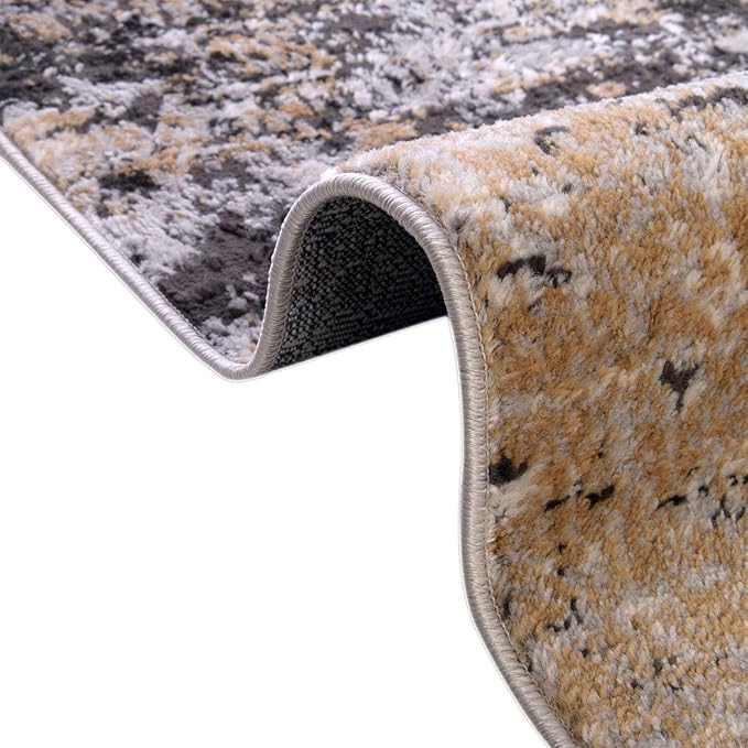 Rugs.com Leipzig Collection Area Rug – 5X8 Beige Low-Pile Rug Perfect for Bedrooms, Dining Rooms, Living Rooms