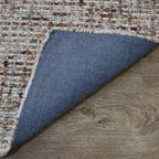 Hand Tufted Wool ECO-Friendly Area Rugs - 2'6''x11', Runner Shape, Beige & Brown, Solid Plain Design, High Pile Thick Handmade Area Rugs for Living Room, Bed Room (KWC111)