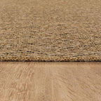 Easy Jute Rugs 8x10 Herringbone Natural Color Living Room Indoor Outdoor Area Rug for Patio and Kitchen Rug High Traffic Washable Easy to Clean Solid Boho Woven Design Carpet (8 x 10)