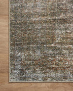 Loloi Amber Lewis Billie Collection, Tobacco & Rust 2'-3" x 3'-9" Area Rug – Antique & Distressed Accent Rugs for Living Room, Bedroom, Entryway & Hallway, No Shed High Traffic Area Home Decor Rug