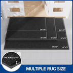 Sturdy Front Door Mat, 72" x 36" Heavy Duty Indoor Outdoor Doormat for Entryway, Fade Resistant, Waterproof Low Profile Entry Mat, Non Slip Welcome Mat for Outside Entrance, Patio, Home