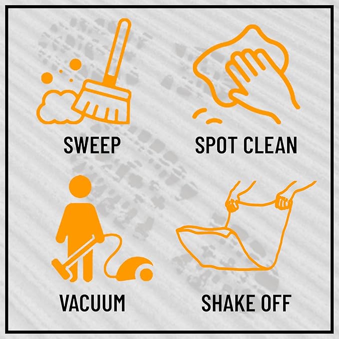Ottomanson Mud Mat 2' x 2' Entryway Rug - Non-Slip Scraper Doormat for Muddy Paws, Dirt Trapping Indoor/Outdoor Mat for High-Traffic Areas, Kitchen, Garage, Patio, Green