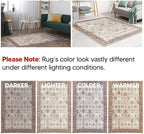 Keen Home Design 2x3 Rug - Machine Washable Entry Rug with Non-Slip Backing, Ideal for Enteryway, Kitchen, Bathroom, Laundry Room - Vintage, Easy Clean, Durable, Low Pile - (2' x 3')