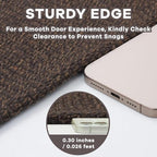 EARTHALL Washable Runner Rug 2x8 Ft Non Slip Runners for Hallways Cotton Rubber Backed Kitchen Runner Braided Indoor Floor Carpet Runners for Entryway, Hallway, Kitchen, Bedroom, Brown/Coffee