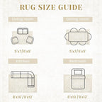 5x7 Area Rugs for Living Room: Washable Vintage Floral Rug Low Pile Non-Slip Boho Carpet for Bedroom Nursery Dining Room (Beige, 5'x7')